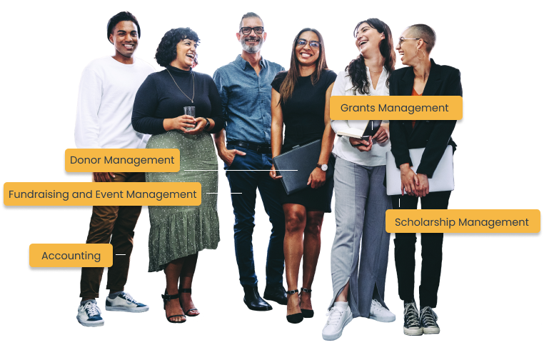 Philanthropists with Foundant services